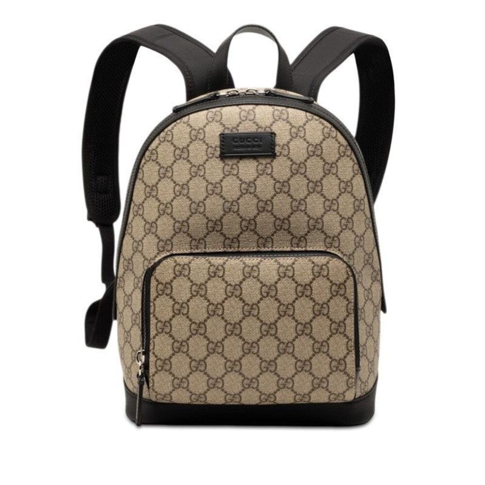 Gucci GG Supreme Backpack Beige